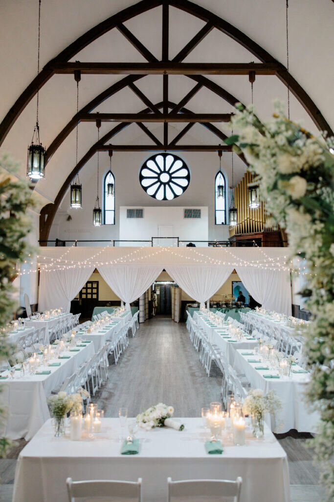 full view wedding  reception at the Arches at Coatesville Pennsylvania